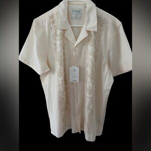 Cabana Fashion Men’s Dress Shirt Short Sleeve Size L NWT